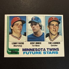 1982 Topps - Future Stars Kent Hrbek, Tim Laudner, Lenny Faedo #766 (RC)