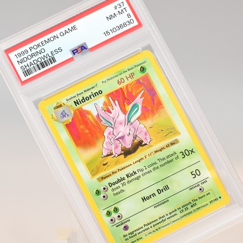 Nidorino (Shadowless) graded PSA 8 for sale on eBay