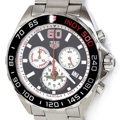 TAG Heuer Formula 1 Indy 500 CAZ101V Quartz Chronograph Black Dial Men's Watch