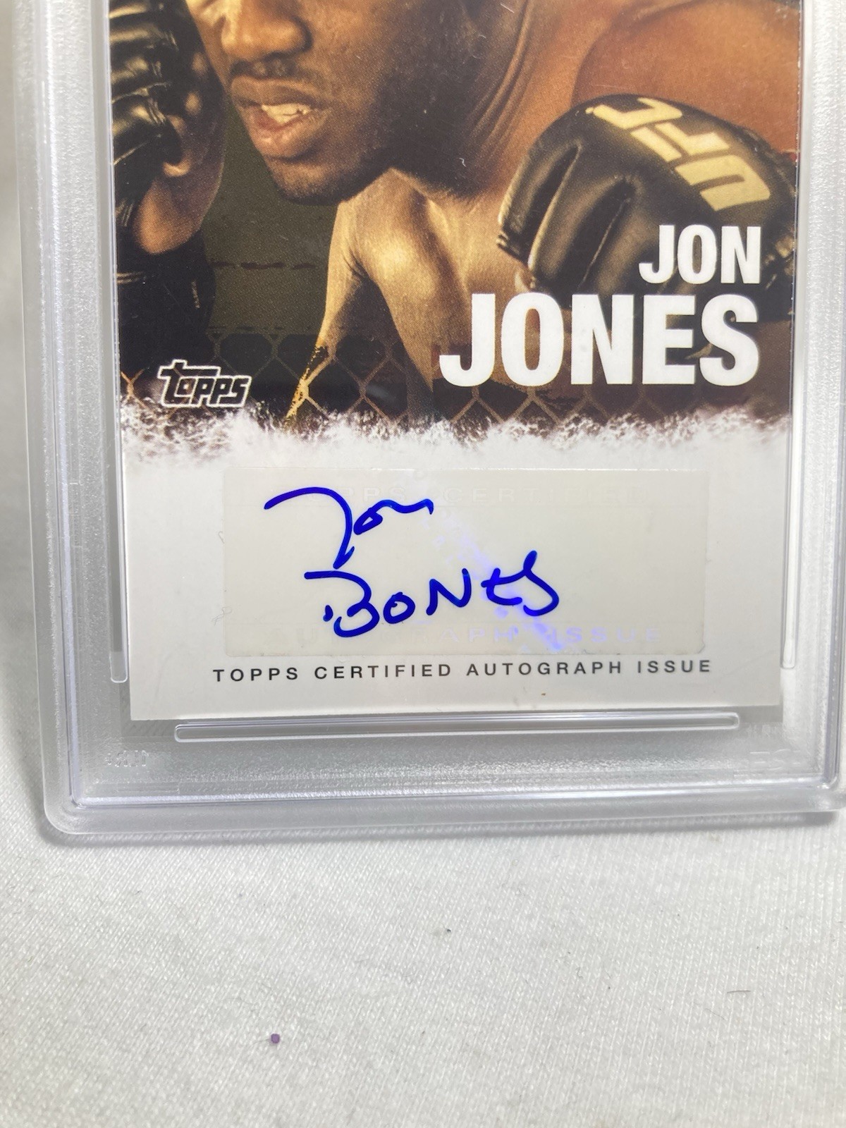 Jon Jones 2010 Topps UFC PSA/DNA CERT AUTHENTIC AUTO 10 💎 #FAJJ GOAT 🔨  view 2