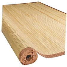 Indoor Outdoor Bamboo Mat - 5' X 8' Bamboo Area Rug - Brown Color Finish