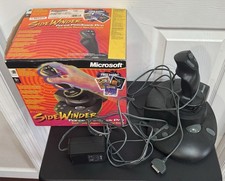 Microsoft SideWinder Force Feedback Pro Joystick w/ AC Adapter AS IS Untested
