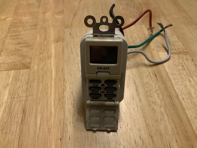 ECO Plugs TM-029-1 Timer 7 Day Programmable In-Wall Timer Switch for Lights Used