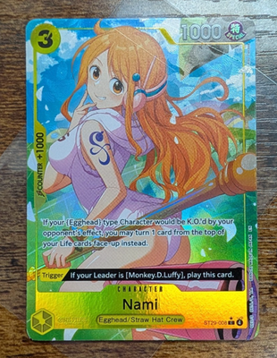 Nami ST29-008 Parallel Starter Deck Promo One Piece Card English