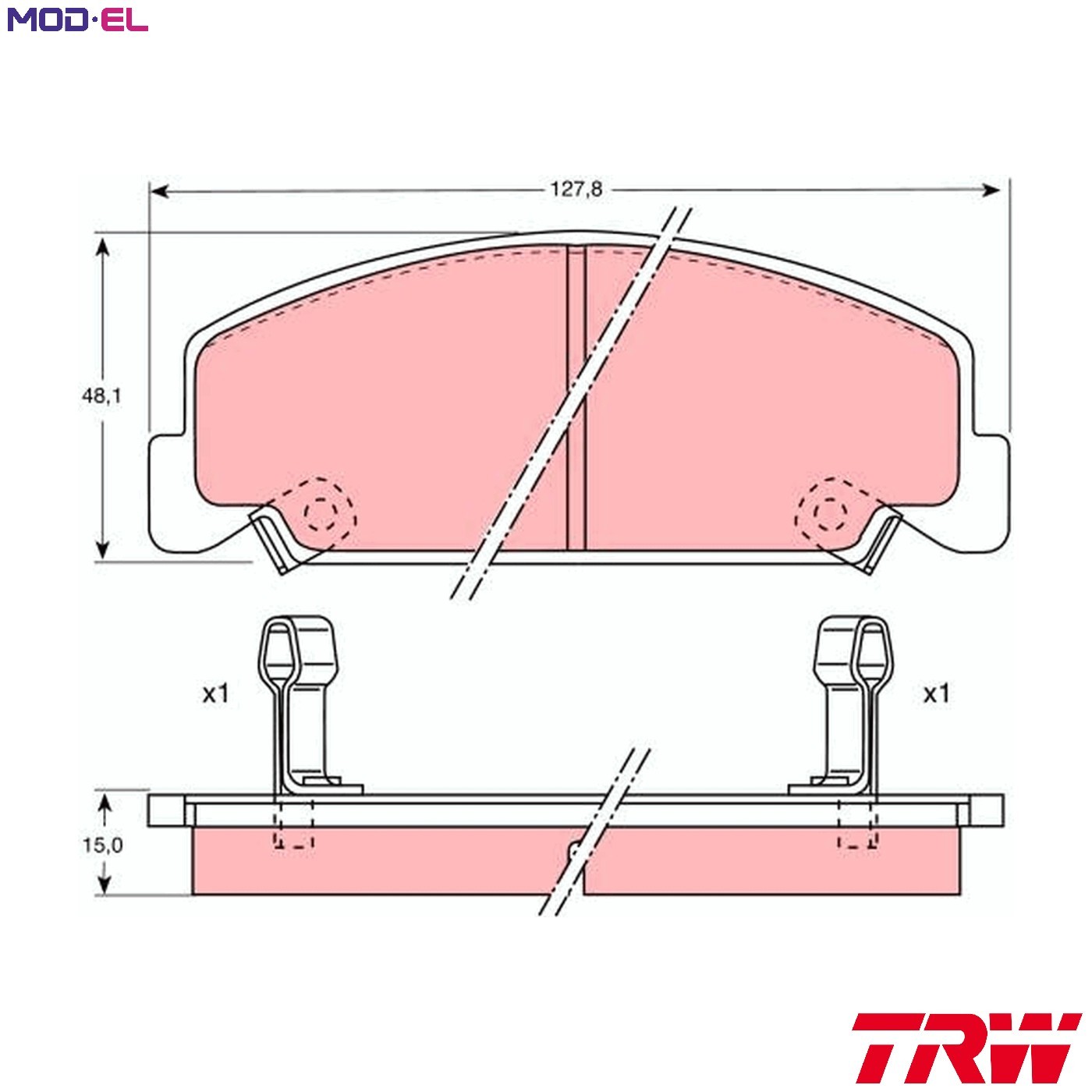 BRAKE PAD SET DISC BRAKE GDB764 FOR HONDA CIVIC/II/Shuttle/Mk ACCORD/III 1.4L