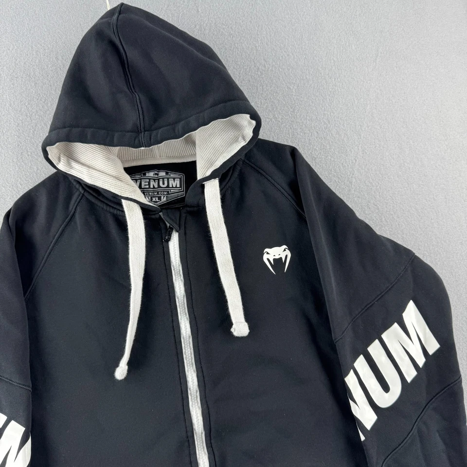 Толстовка с капюшоном мужская Venum XL черная на молнии толстовка UFC MMA BJJ разминка - Изображение 2 из 4