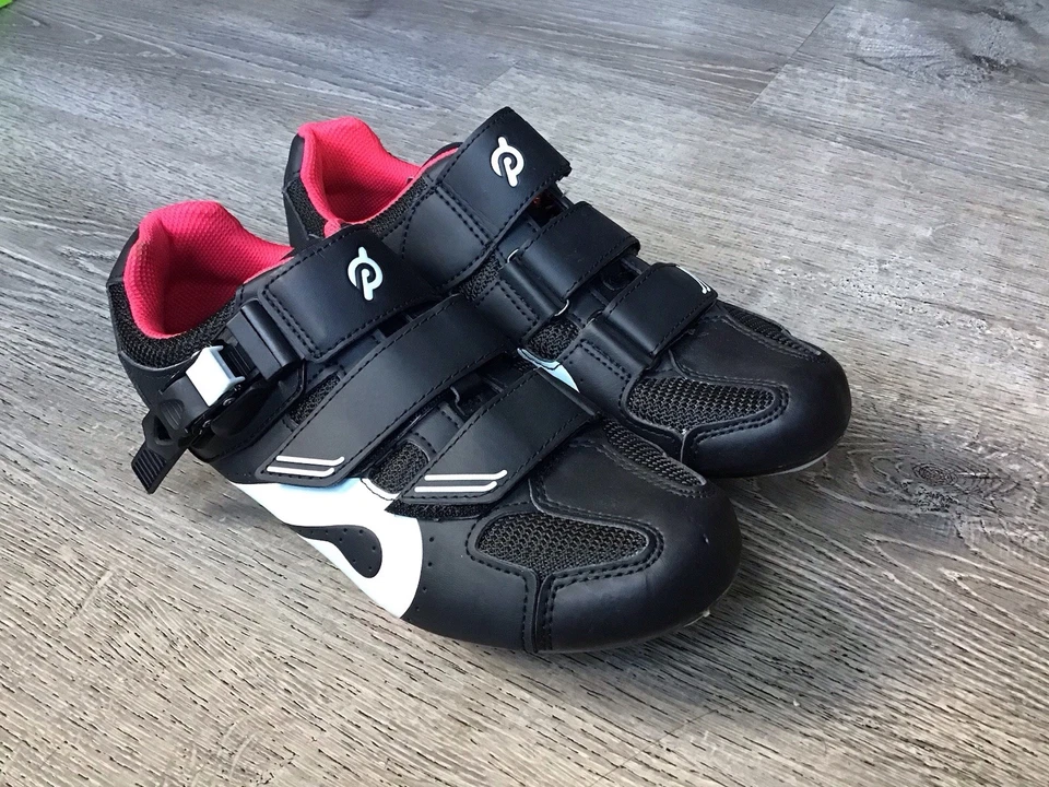 Zapatos de ciclismo PELOTON talla 40 UE para mujer EE. UU. 9 negros PL-SH-02 con tacos Foto 3 de 4