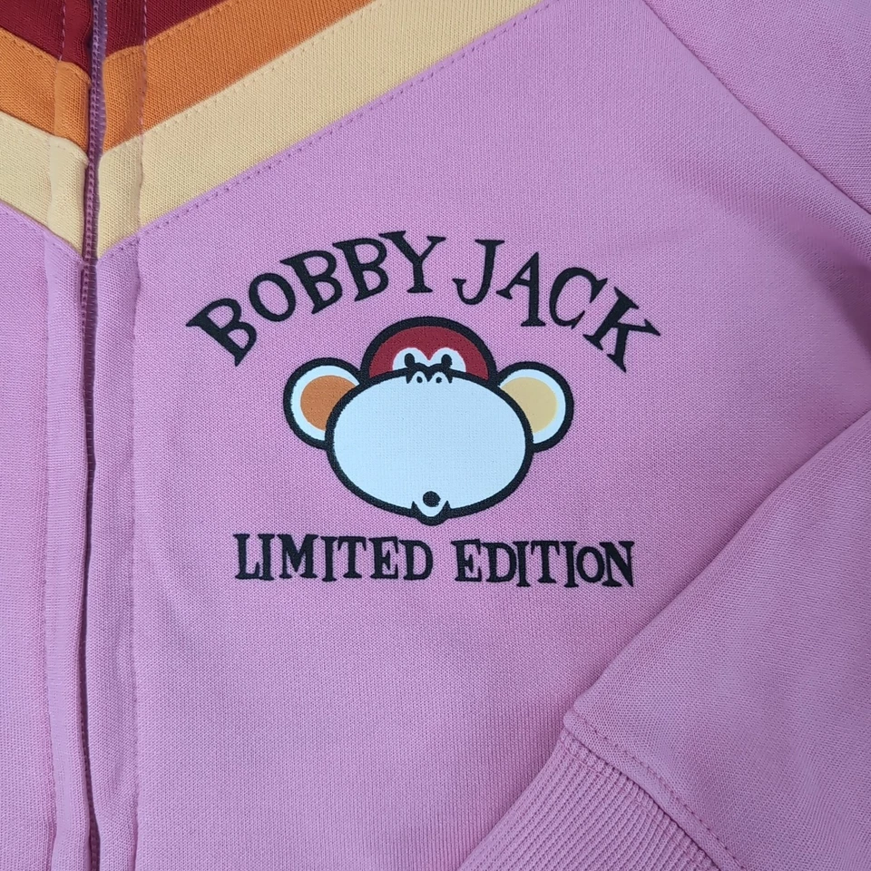 Chaqueta De Colección Y2k Bobby Jack Edición Limitada Niñas Jóvenes Mediana Cremallera Completa Rosa Foto 4 de 4