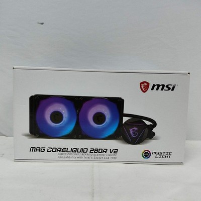 MSI MAG CORELIQUID 280R V2 Liquid CPU Cooler Dual Fans