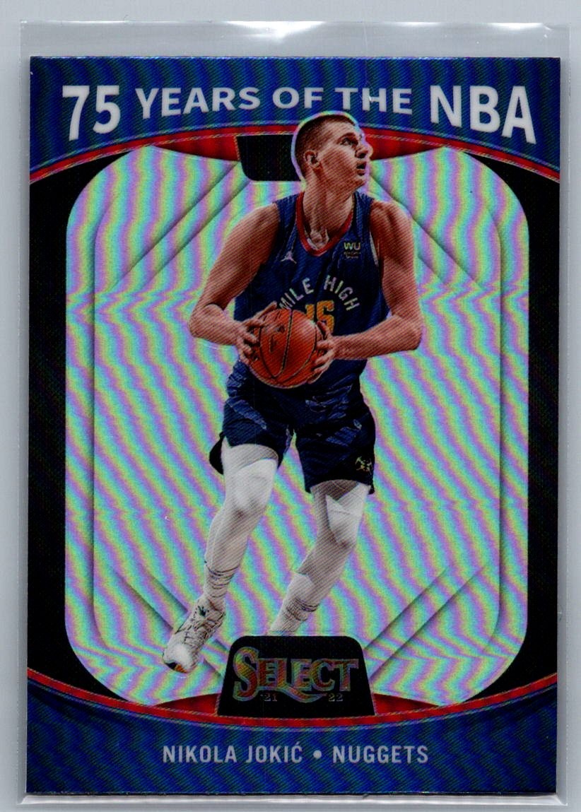 2021-22 Panini Select #55 Nikola Jokic 75 Years of the NBA