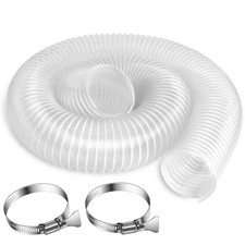 2.5 Inch x 5 Feet Dust Collection Hose - Flexible Clear PVC Contractor Grade ...