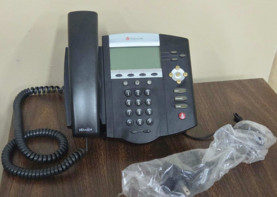 Polycom SoundPoint IP 450 - Line SIP Telephone - with Power Cable