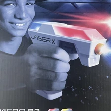 LaserX Micro B Blasters - Pack of 2 Real Life Laser Game Experience Later Tag