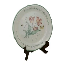 Butterfly Meadow by Lenox 12 in. Sentiment Dessert Plate - Butterfly, Florals