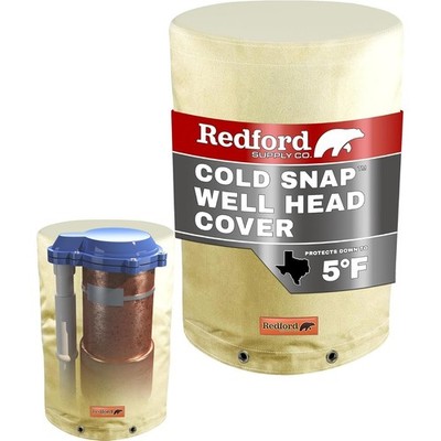 Redford Supply Co. Cold Snap (5°F) Round Insulated Well Pump Cover, 8''Dia x 12''H