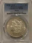 1878 7/8tf Morgan Silver Dollar Weak PCGS AU Details