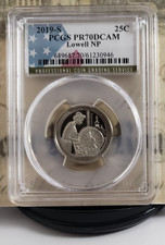 Lowell NP Proof Quarter 2019-S - PCGS PR70DCAM - ¡Moneda de primera calidad! 0946