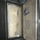 The Washington Mint 2005 $100 Silver Proof Bar with Certificate of Authenticity