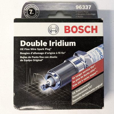 Spark Plug-OE Fine Wire Double Iridium Bosch 9624 set of 4 fit Rio Veloster Soul
