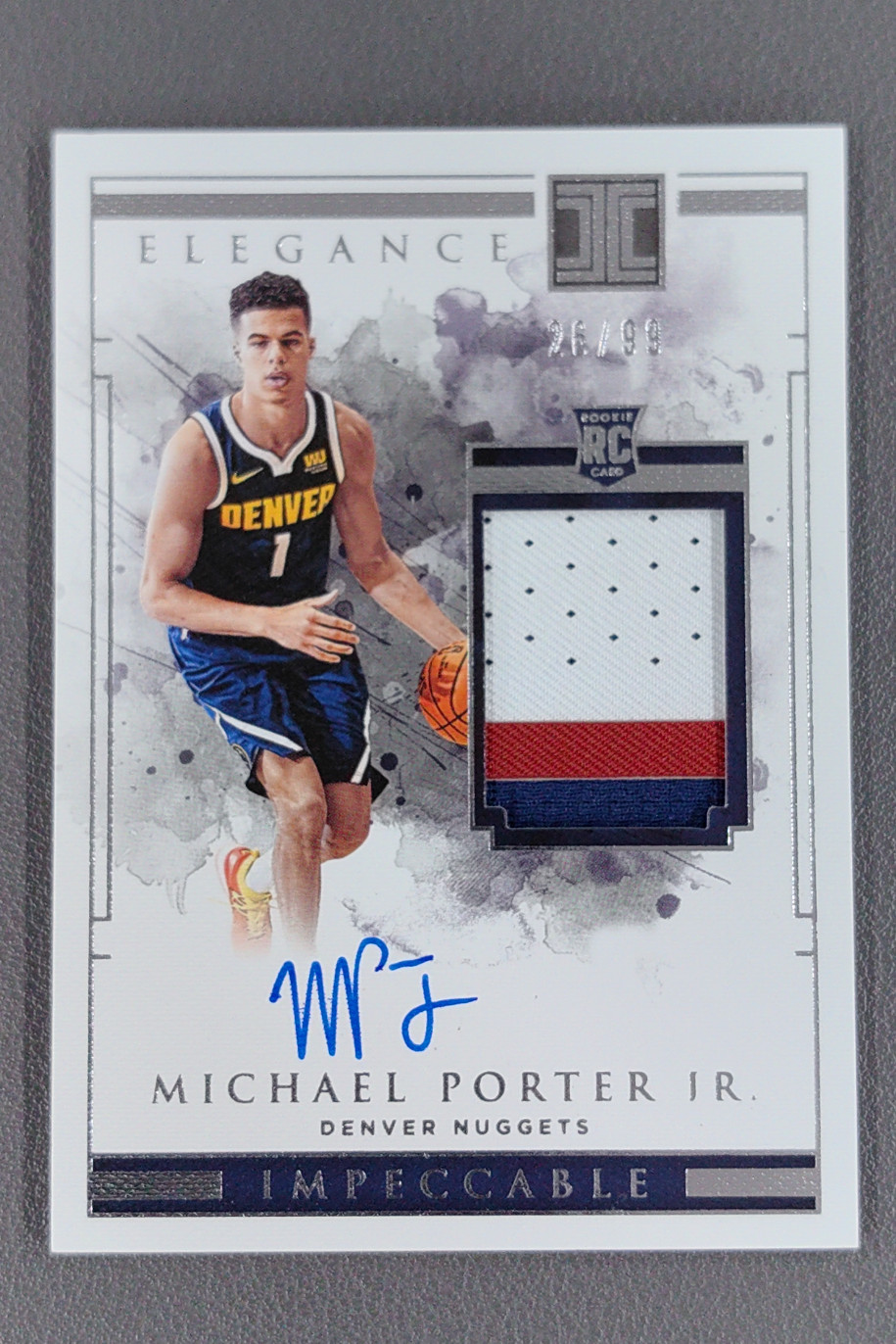 Michael Porter Jr. 2018 Impeccable #124 Base /99 Price Guide