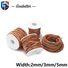 Lederband Flach eckig Breiten 2 mm 3 mm 5 mm Lederriemen für Schnürband DIY