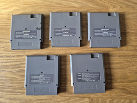Lot de 5 Jeu nintendo NES - Cartouche seule - Pal - Mario Paperboy Duck Faxanadu