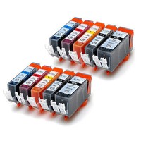 10X Kompatibel Tinte FüR Canon Pixma Ip 4600 Ip 4600 X Ip 4700 PGI-520 CLI-521