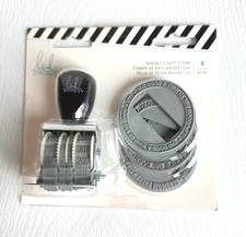 NIB Heidi Swapp Magnetic Date Stamp for Scrapbooking 4 pcs