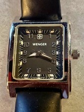 Wenger Swiss Military Ladies Watch 7511X Black Leather Band