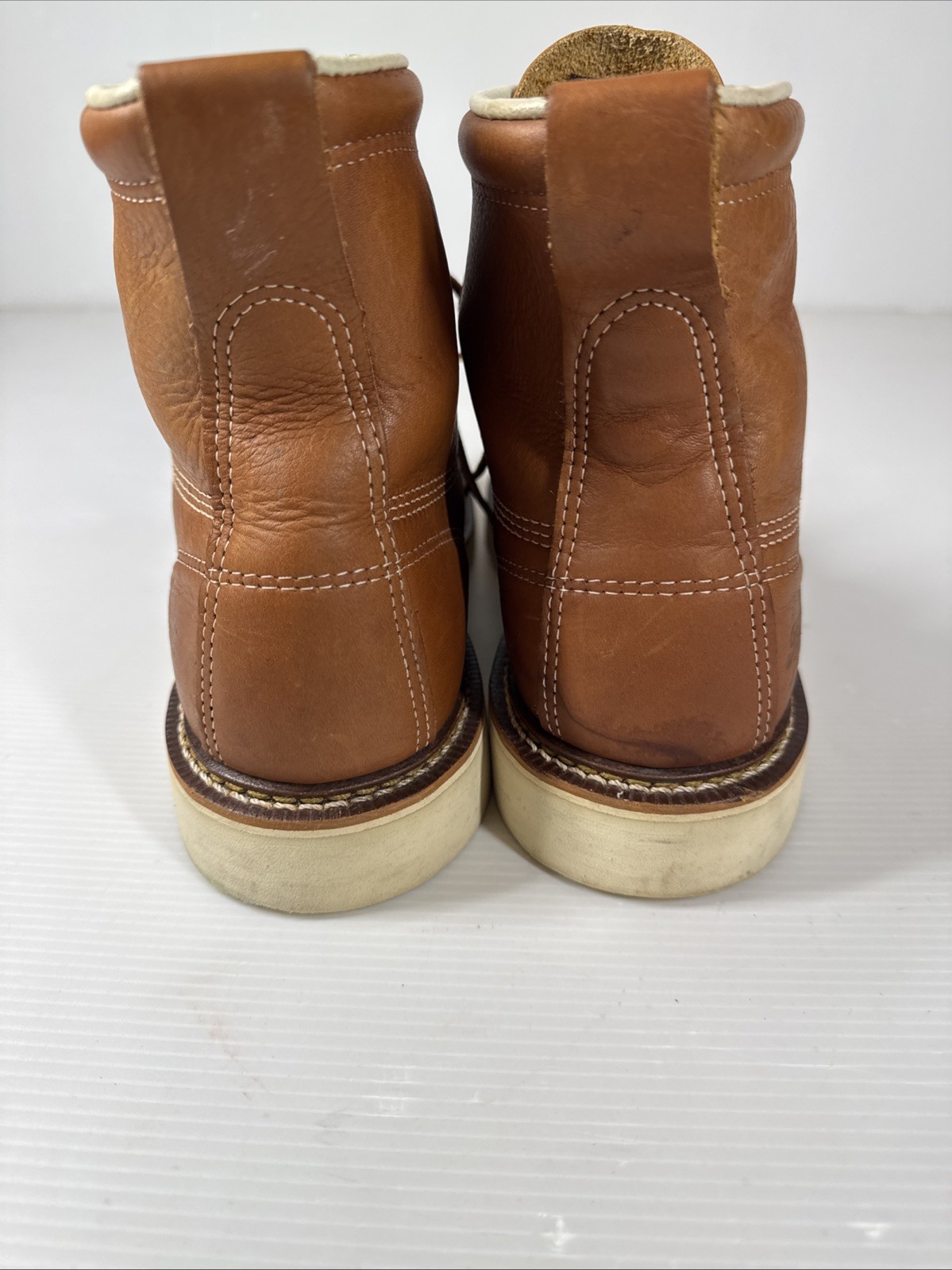 Thorogood 814-4200 Men's 6" Leather Moc Toe Work Boots Brown Size 8.5D