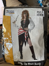 California Costumes Ruby The Pirate Beauty Costume sz M 8-10 EUC