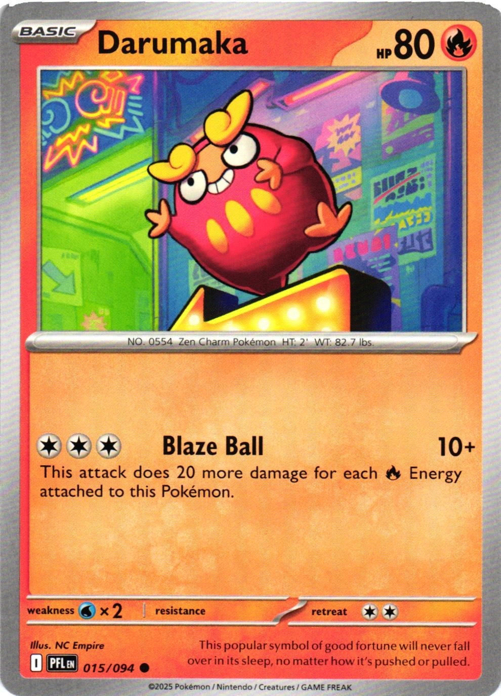 Darumaka Common ME02: Phantasmal Flames 015/094 Normal NM