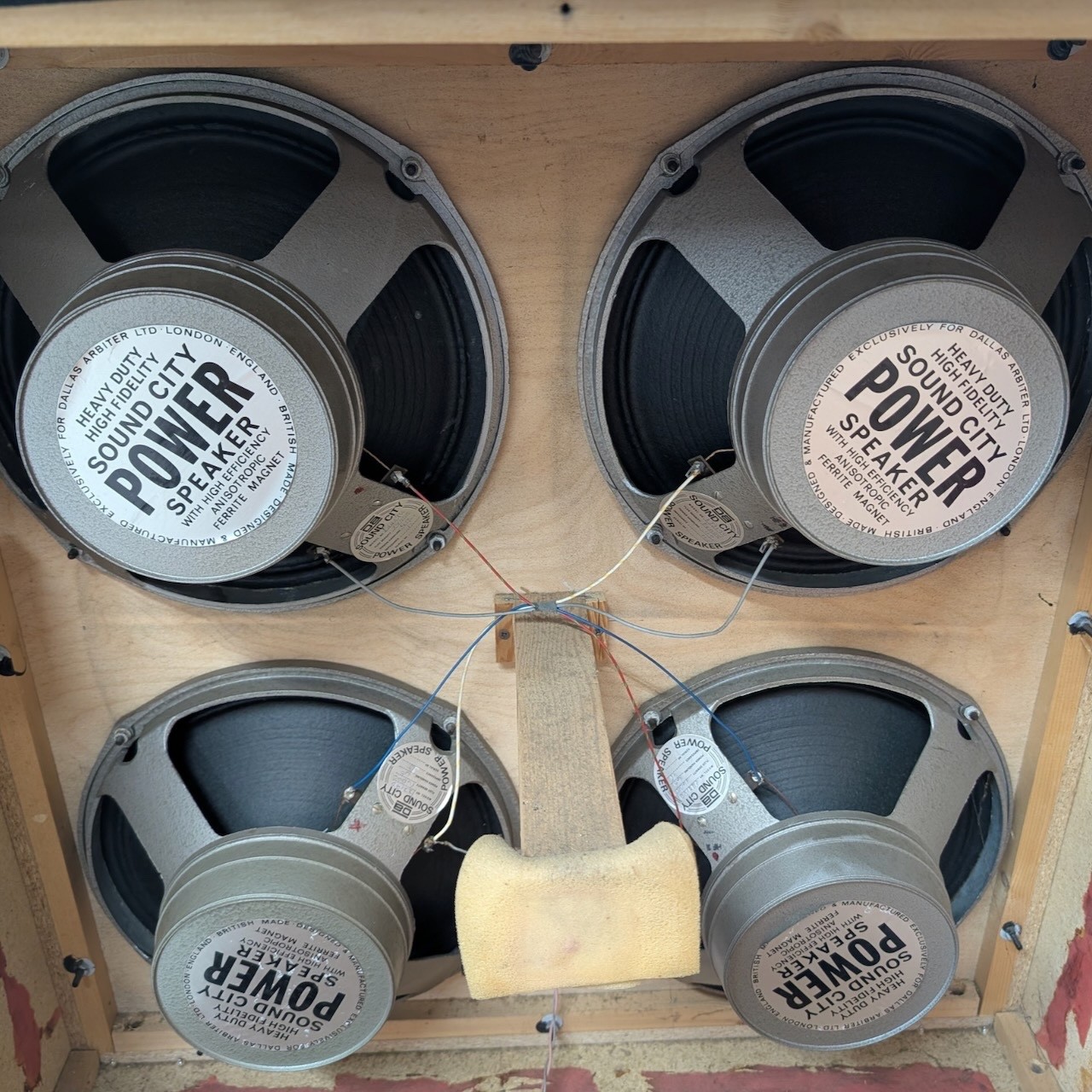 Matched Quad 4x Vintage 1971 Sound City Fane 122190 40w 15ohm 12" Speakers 1970s