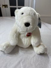 Collectible Coca Cola Bear 1995 12" Plush Stuffed Animal White Polar Vintage NWT
