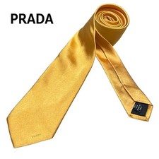 PRADA Tie Satin Silk Gold Business Dress Wedding