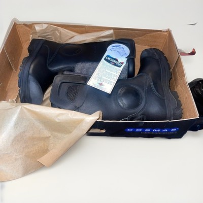 Cosmas Titan Firefighter Boots Men's Size 7 Black 14'' H New with Tags #59