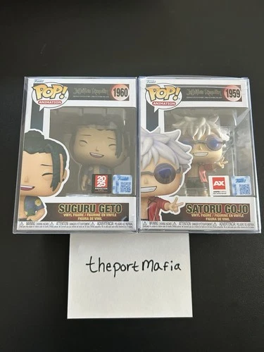 Funko Pop! Vinyl Jujutsu Kaisen Gojo 1959 and Geto 1960 with Protectors :) Beach