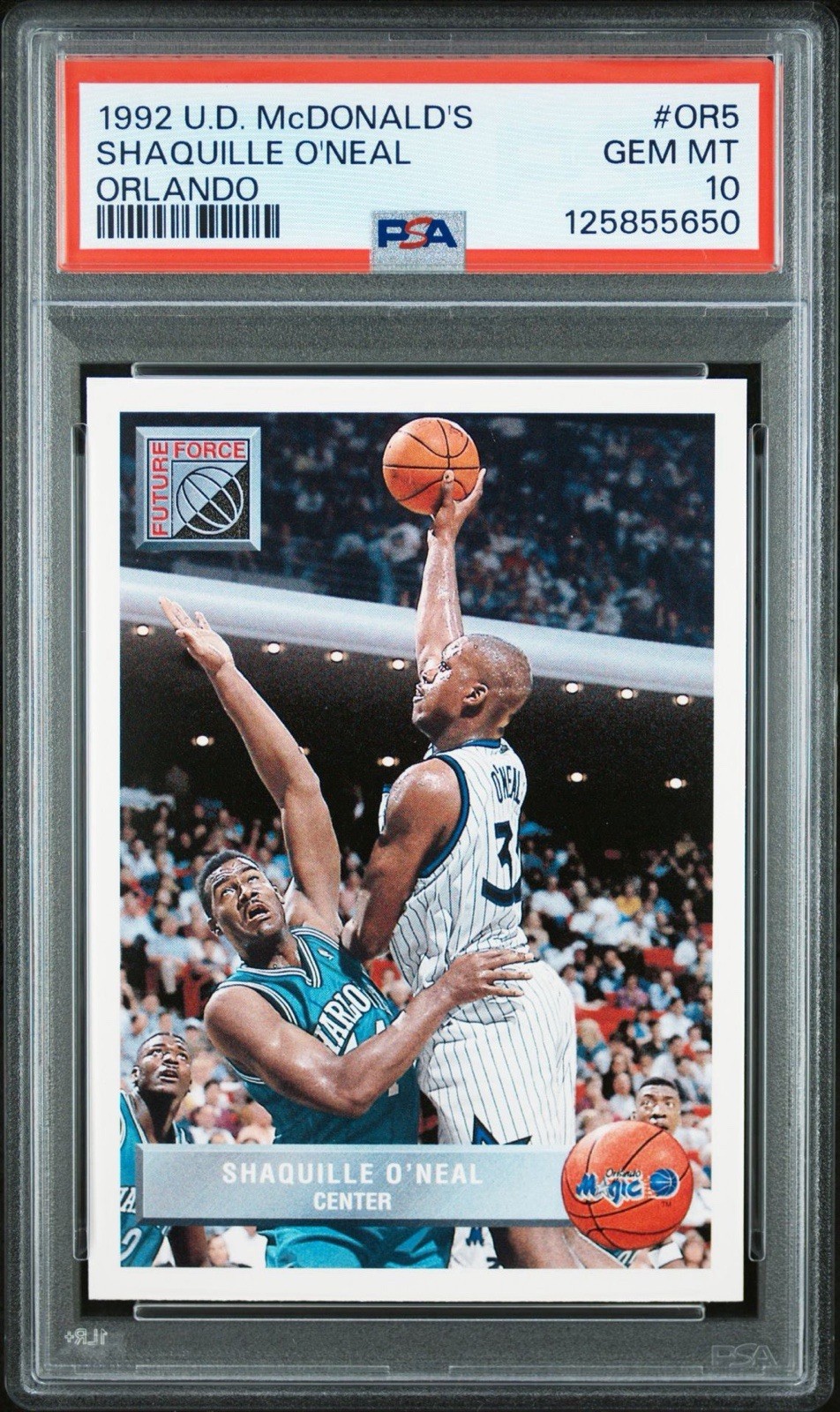 1992 UPPER DECK MCDONALD'S ORLANDO #OR5 SHAQUILLE O'NEAL ROOKIE RC PSA 10