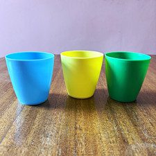 Set of 3 Picnic Plastic Tumblers 8cm tall