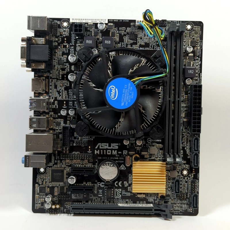ASUS H110M-R LGA1151 m-ATX Motherboard inc Intel i3-6100 and Cooler Bundle