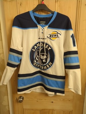 Langley Rivermen Eishockey Trikot Bauer #16 Größe Medium 44 Pit To Pit 22