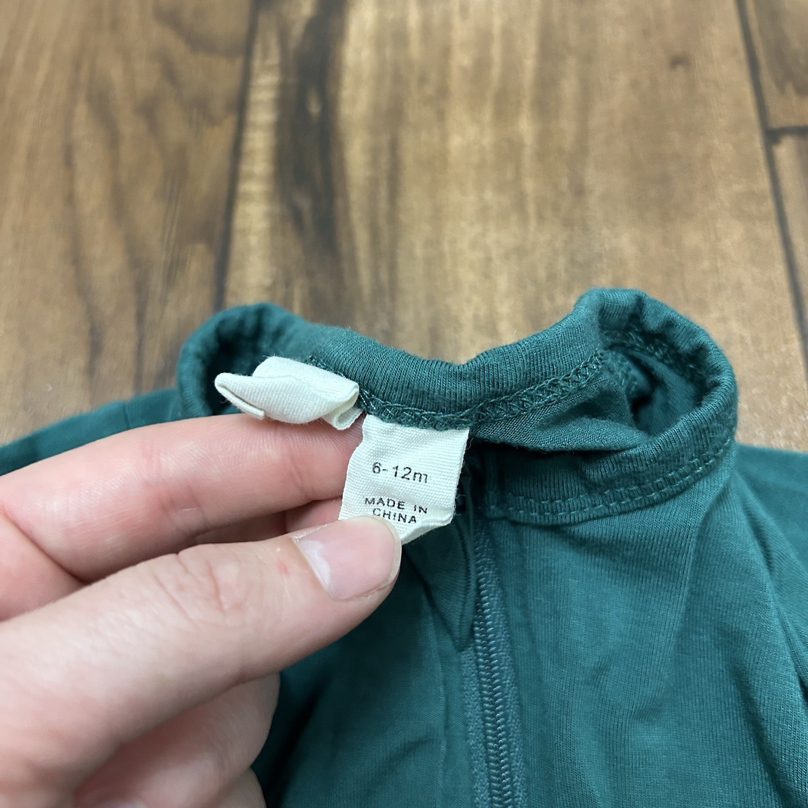 Kyte Baby Zippered Footie Bamboo Emerald Forest Green 6-12M