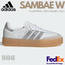 Size 9 - adidas Sambae W Crystal White Silver Gum W for sale