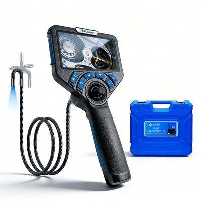 360° 4-Way 5in 1080P HD Articulating Borescope Industrial Endoscope Camera