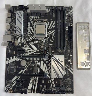 Asus Prime Z390-P LGA 1151 ATX Motherboard Combo Intel Core i7-9700k-3.60GHZ