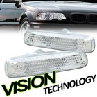 For 99-01 Bmw E46 3-Series 4Dr/00-03 2Dr Chrome Side Marker Fender Light Lamp ks