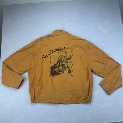 Vintage 1970s Charro The Rose World Zip Jacket  Así es la Vida  Mens L