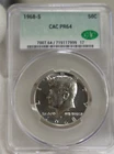 1968 S US Kennedy Half 50c CAC PR64