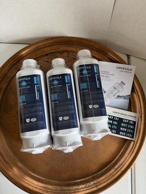 Crystala CF17 Refrigerator Water Filter NSF Rated For Samsung 3-Pack