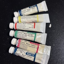 Winsor  Newton Winsor Indigo  green blue shade watercolor 5mL Lot of 6